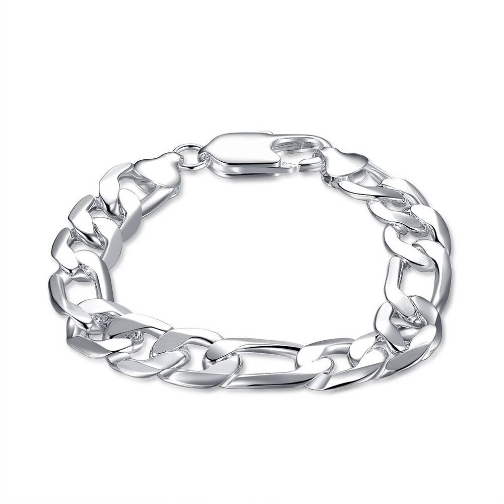 Lau Fashion Herren Armband Panzer Königskette Schmuck Geschenk Silber 21cm Exklusivangebot