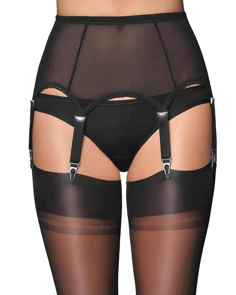 Lau Fashion Strumpfhalter Unterwäsche Strapsgürtel Dessous Hüfthalter Strapse Tanga S M L XL - P5182 Lagerräumung