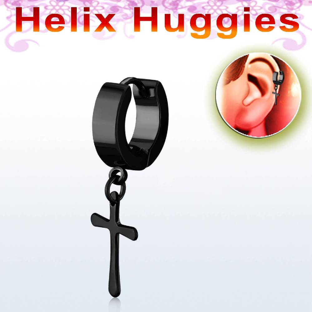 Lau Fashion 1 Stück Creole Kreuz Anhänger Unisex Helix Huggie Gothic Clips Ø 29mm Bis zu 50% Rabatt