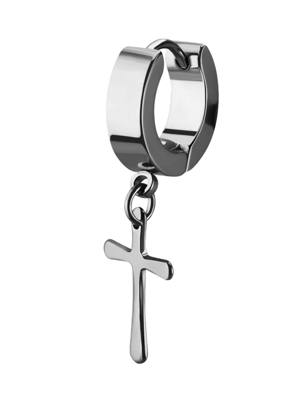 Lau Fashion 1 Stück Creole Kreuz Anhänger Unisex Helix Huggie Gothic Clips Ø 29mm Bis zu 50% Rabatt