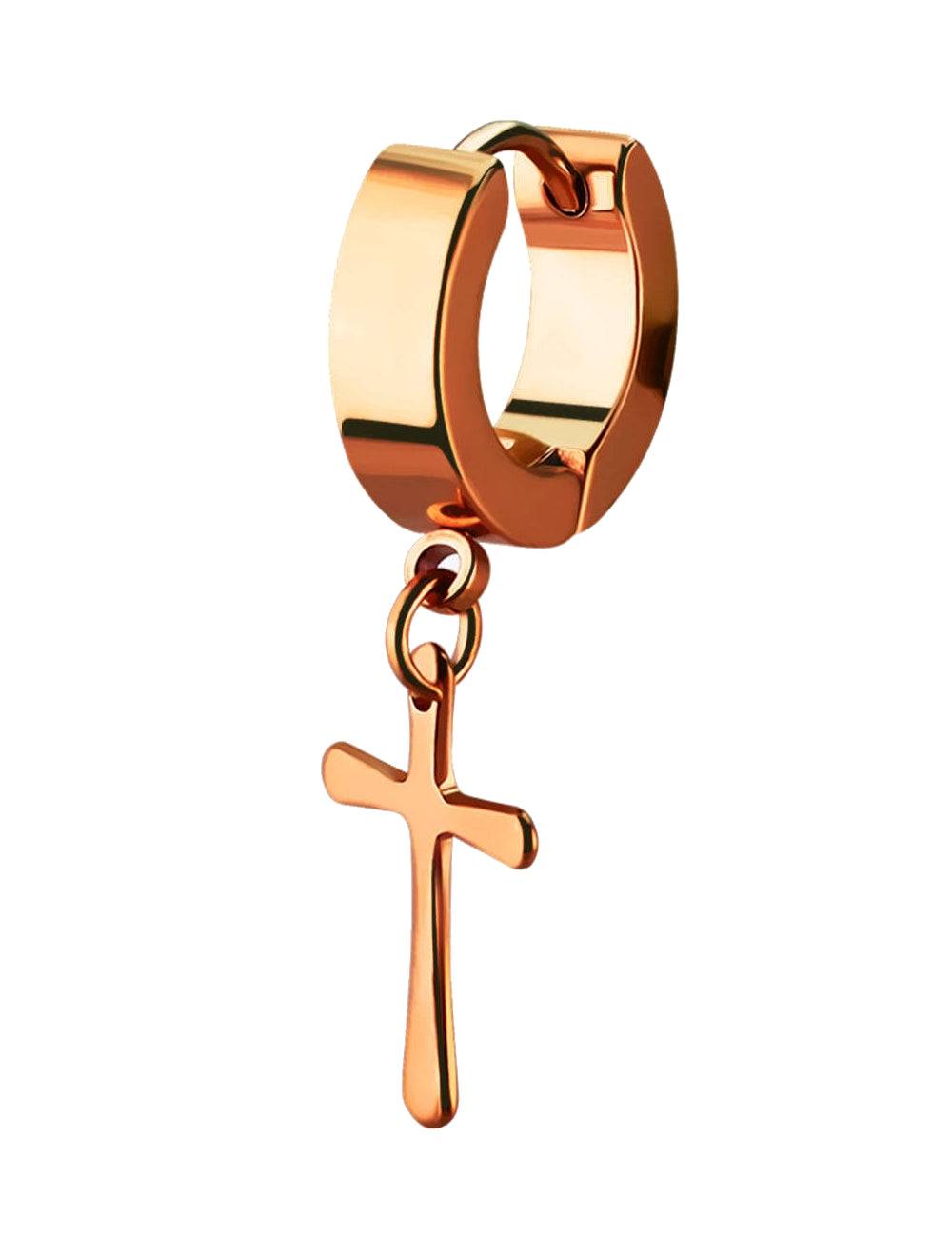 Lau Fashion 1 Stück Creole Kreuz Anhänger Unisex Helix Huggie Gothic Clips Ø 29mm Bis zu 50% Rabatt