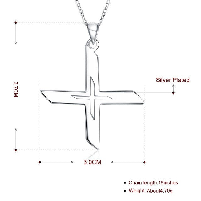 Lau Fashion Unisex Silber Ninja Stern Massive Halskette X Man Anhänger Ø 30mm im Angebot