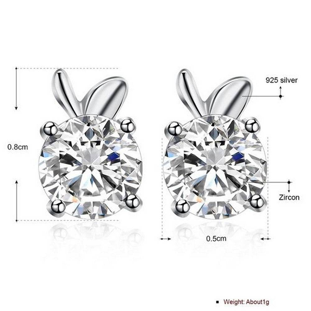 Lau Fashion 925 Sterling Silber Ohrstecker Apfel Appel Kinder Zirkonia Damen Ohrringe 5mm Online Shopping