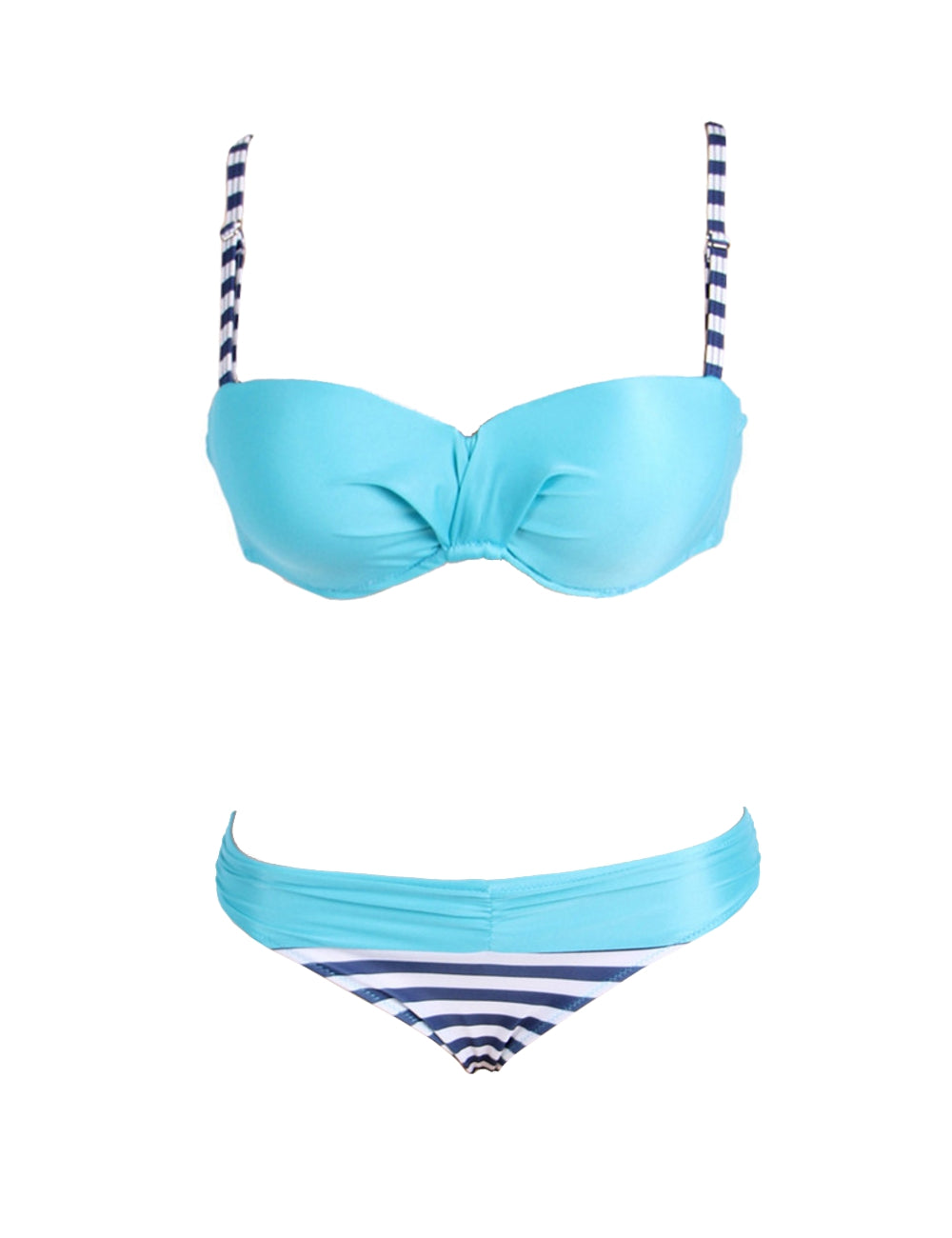 Lau Fashion Fashion Neon Damen Push Up Neckholder Bikini Set Marine Cup Träger Strand M/L Osterangebot