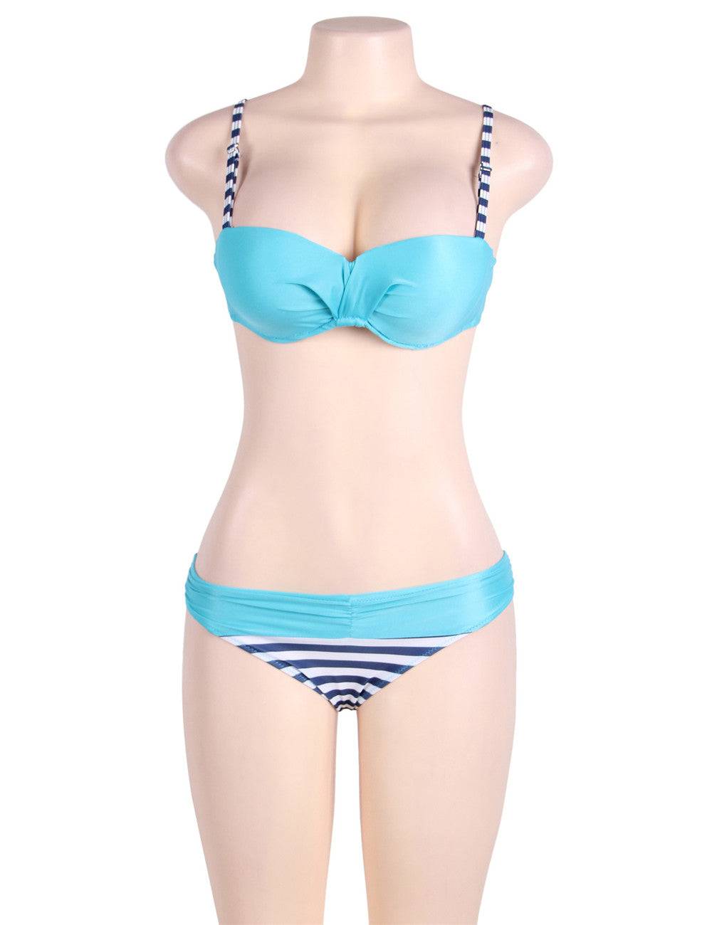 Lau Fashion Fashion Neon Damen Push Up Neckholder Bikini Set Marine Cup Träger Strand M/L Osterangebot