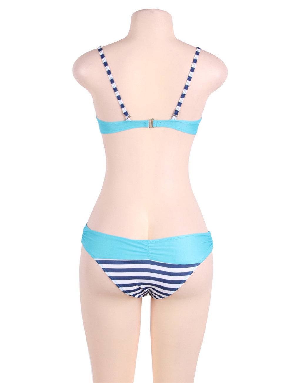 Lau Fashion Fashion Neon Damen Push Up Neckholder Bikini Set Marine Cup Träger Strand M/L Osterangebot