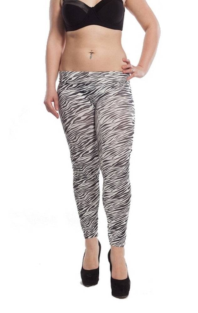 Lau Fashion Zebra Stretch Leggings Hose Schwarz Treggings Jeggings Jeans L/XL Tägliche Deals