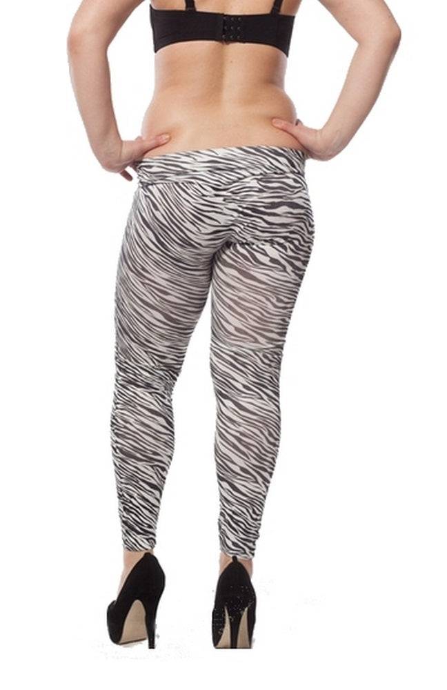 Lau Fashion Zebra Stretch Leggings Hose Schwarz Treggings Jeggings Jeans L/XL Tägliche Deals
