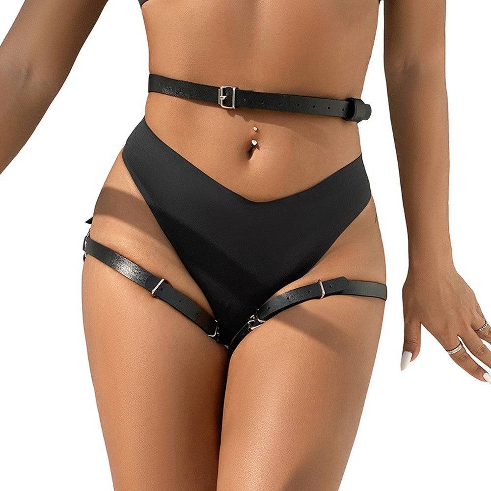 Lau Fashion Leder Harness Bondage SM Dessous BDSM Gothic Band Unterwäsche S/M/L Kostenloser Versand international