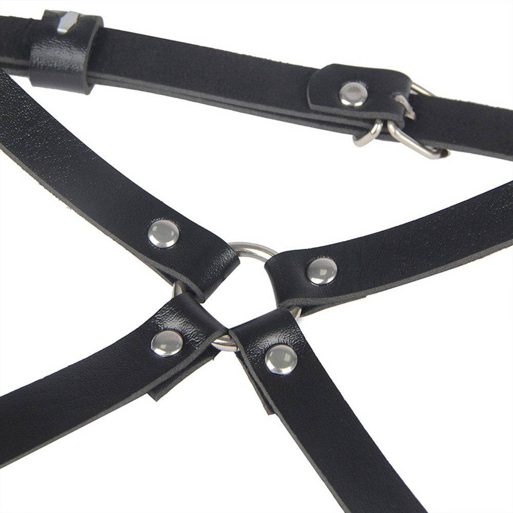 Lau Fashion Leder Harness Bondage SM Dessous BDSM Gothic Band Unterwäsche S/M/L Kostenloser Versand international