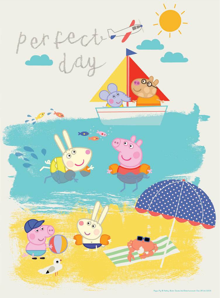 Lau Fashion Kinderpuzzle Peppa Wutz Pig Strand Party 24 Teile für Kinder ab 3 Jahre im Angebot