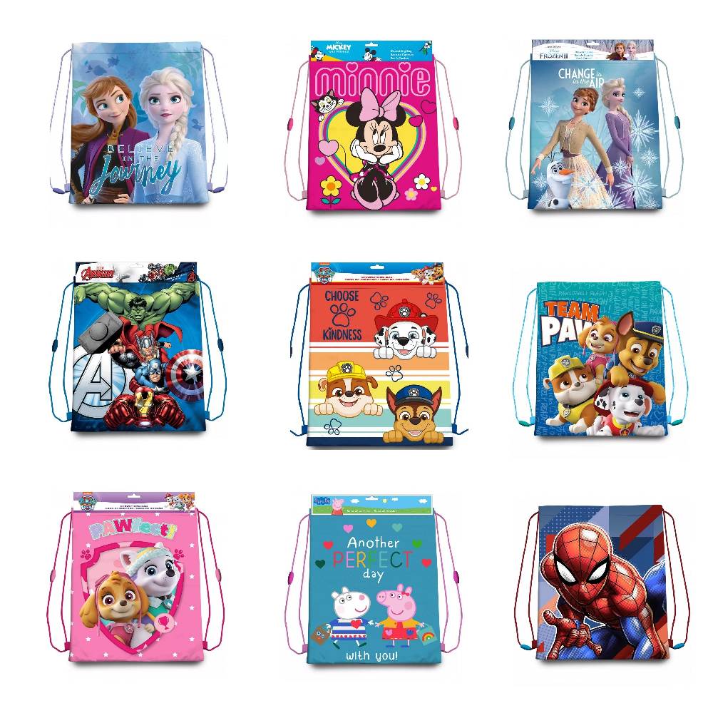 Lau Fashion Paw Patrol Gymtasche Turnbeutel Schuhbeutel Frozen Schulter Tasche Schule 40x30cm Schlussverkauf