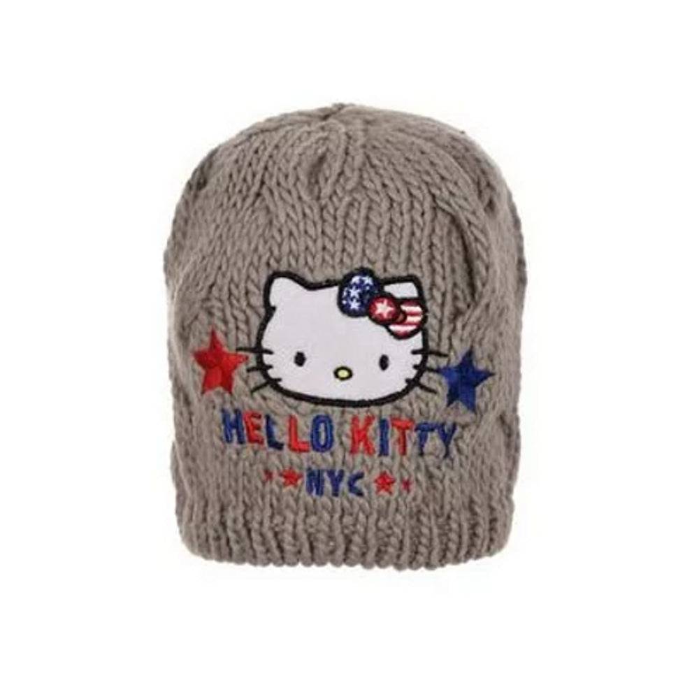Lau Fashion Hello Kitty Warme Wintermütze Katze Kindermütze Mädchen Strickmütze 52-54cm Sonderangebote