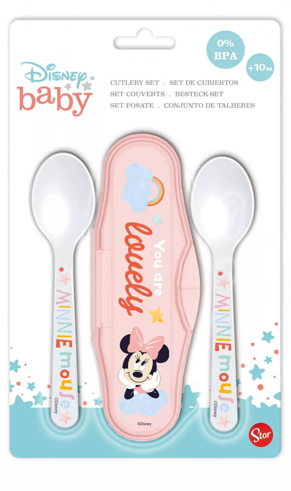 Lau Fashion Disney Reisebesteckset Mickey Maus Baby Esslöffel Set Kindergarten Kids 3Tlg Super Sparpreis