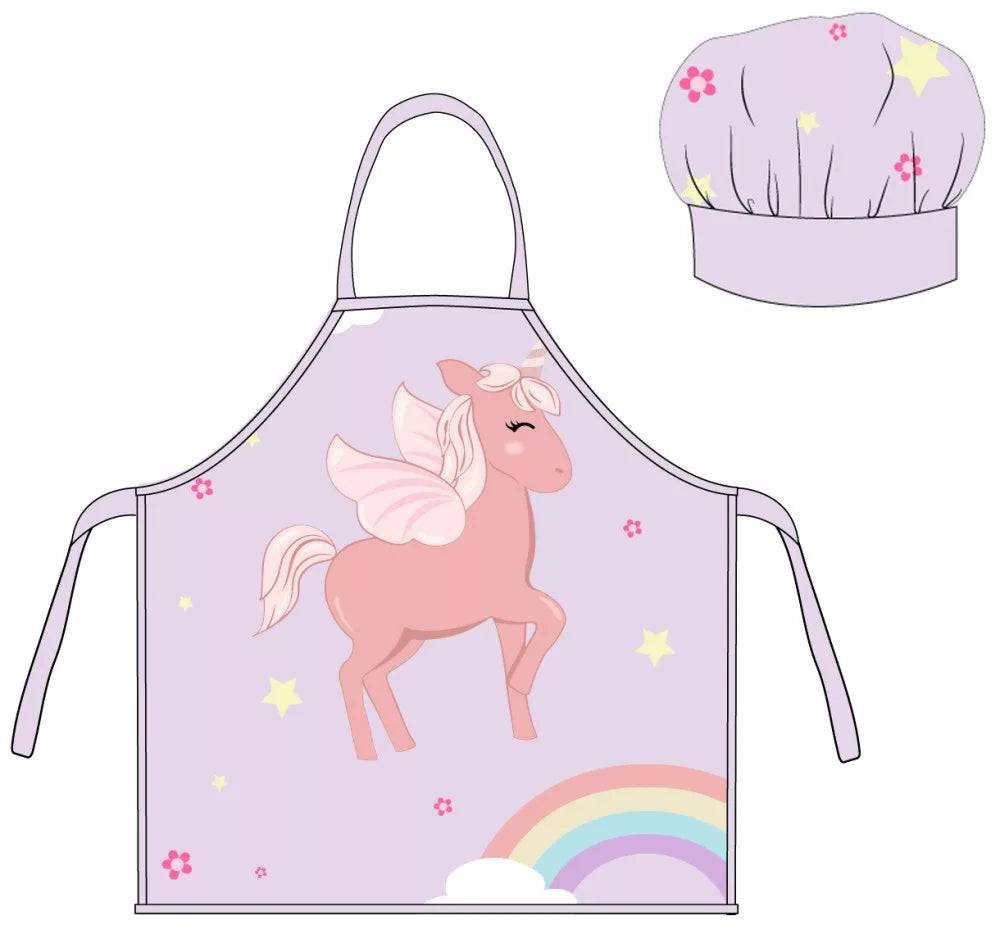 Lau Fashion 2tl. Kochschürze Malkittel Set Kinder Mädchen Jungen Kindergarten Schule Kochset Fabrikladen