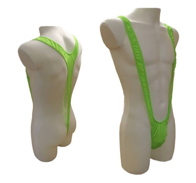 Lau Fashion Borat Tanga Badehose Mankini Badeanzug Kostüm C-String Einheitsgröße S/M Top Angebot
