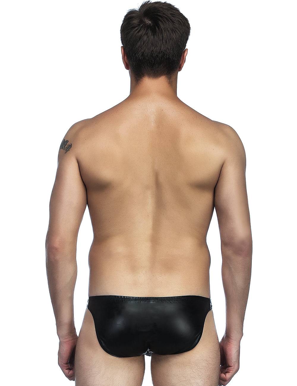 Lau Fashion Lack Leder Slip Herren Wetlook Boxershorts Männer Unterwäsche M/L/XL Große Rabatte