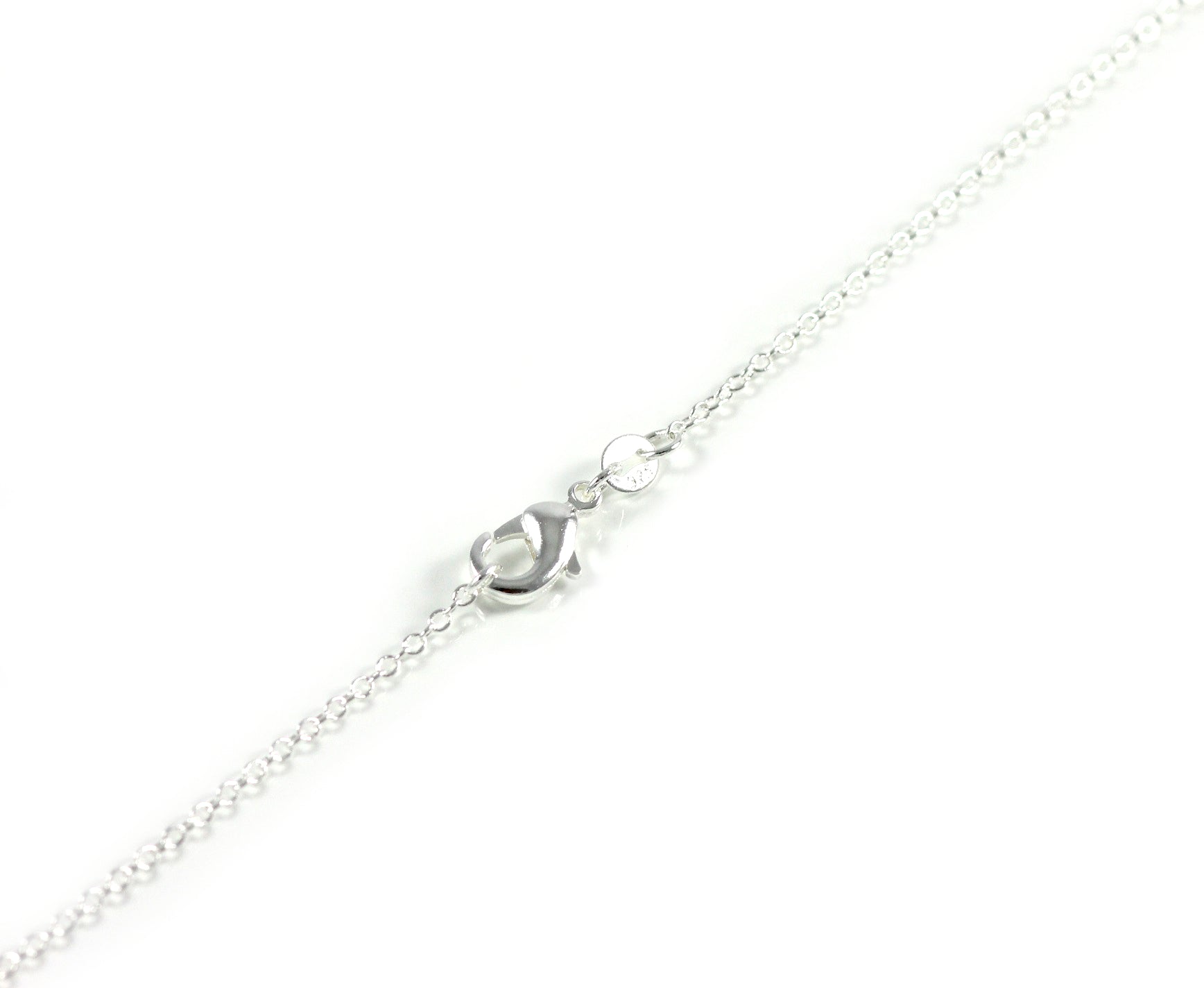 Lau Fashion Silber Blumen Halskette Damen Zirkonia Geschenk Anhänger Ø 18mm 50% Rabatt mit kostenlosem Versand