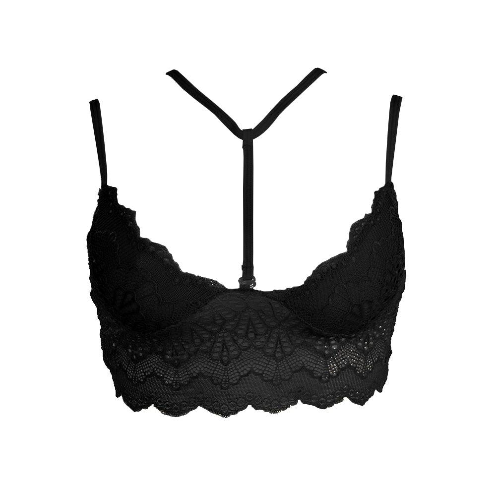 Lau Fashion Damen Körper Kette Harness BH Riemchen Spitze Bralette S/M Günstiger Verkauf