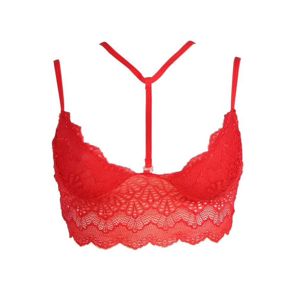 Lau Fashion Damen Körper Kette Harness BH Riemchen Spitze Bralette S/M Günstiger Verkauf