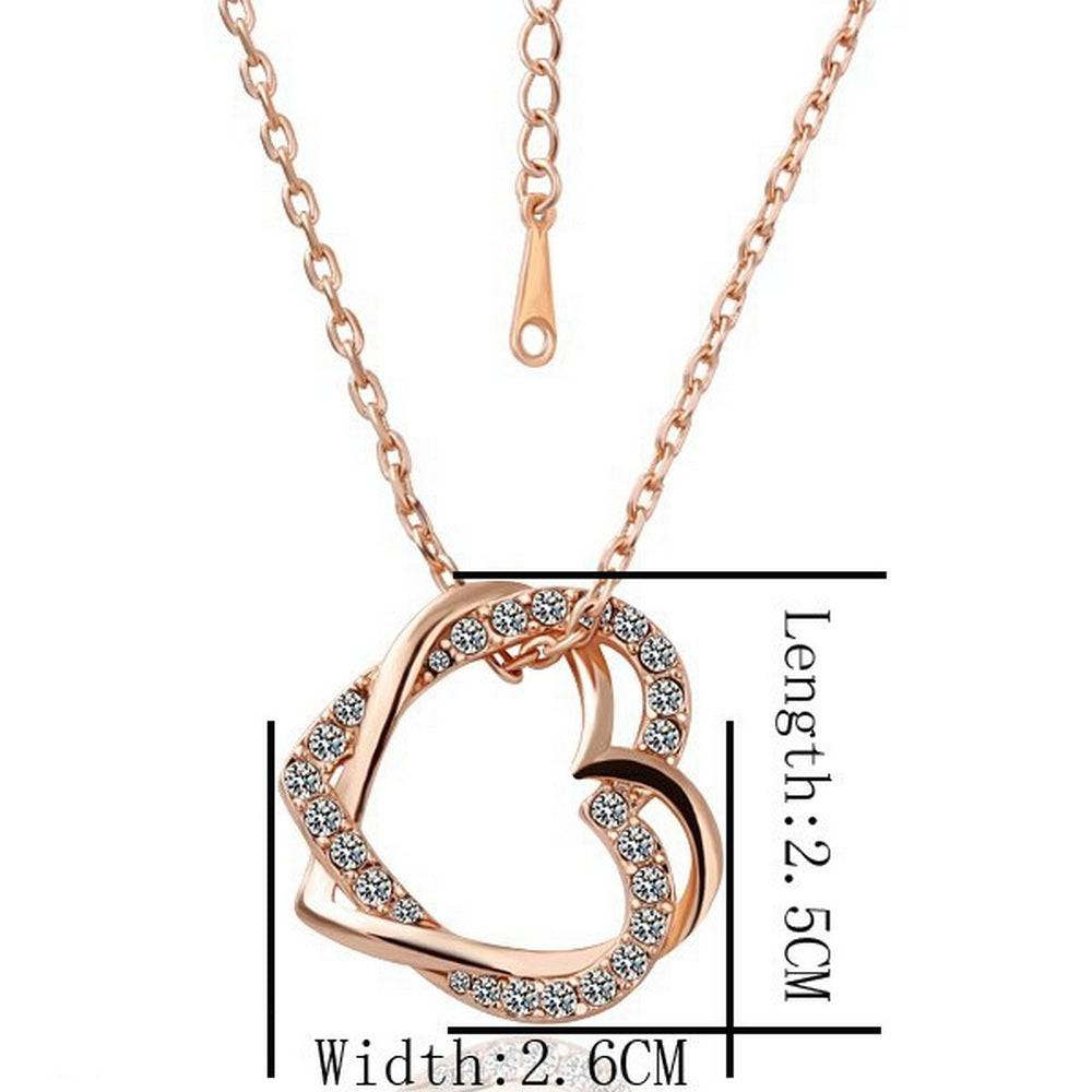 Lau Fashion Lau-Fashion Herz Halskette Anhänger Schmuck Zirkonia Strass vergoldet Ø 25mm Limitierter Zeitrabatt