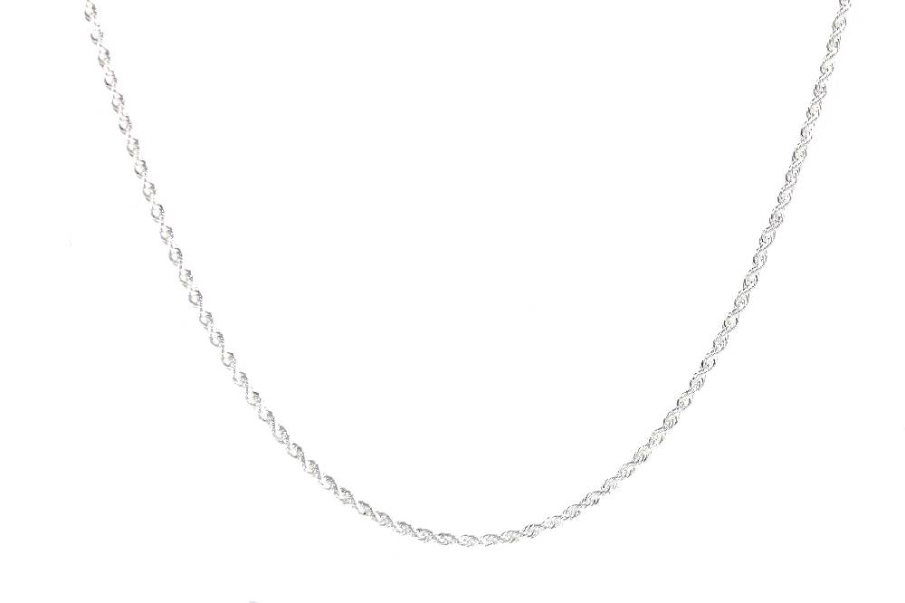 Lau Fashion Luxus Kordelkette Figaro Halskette Unisex Königskette 50cm Versilbert Ø 2mm