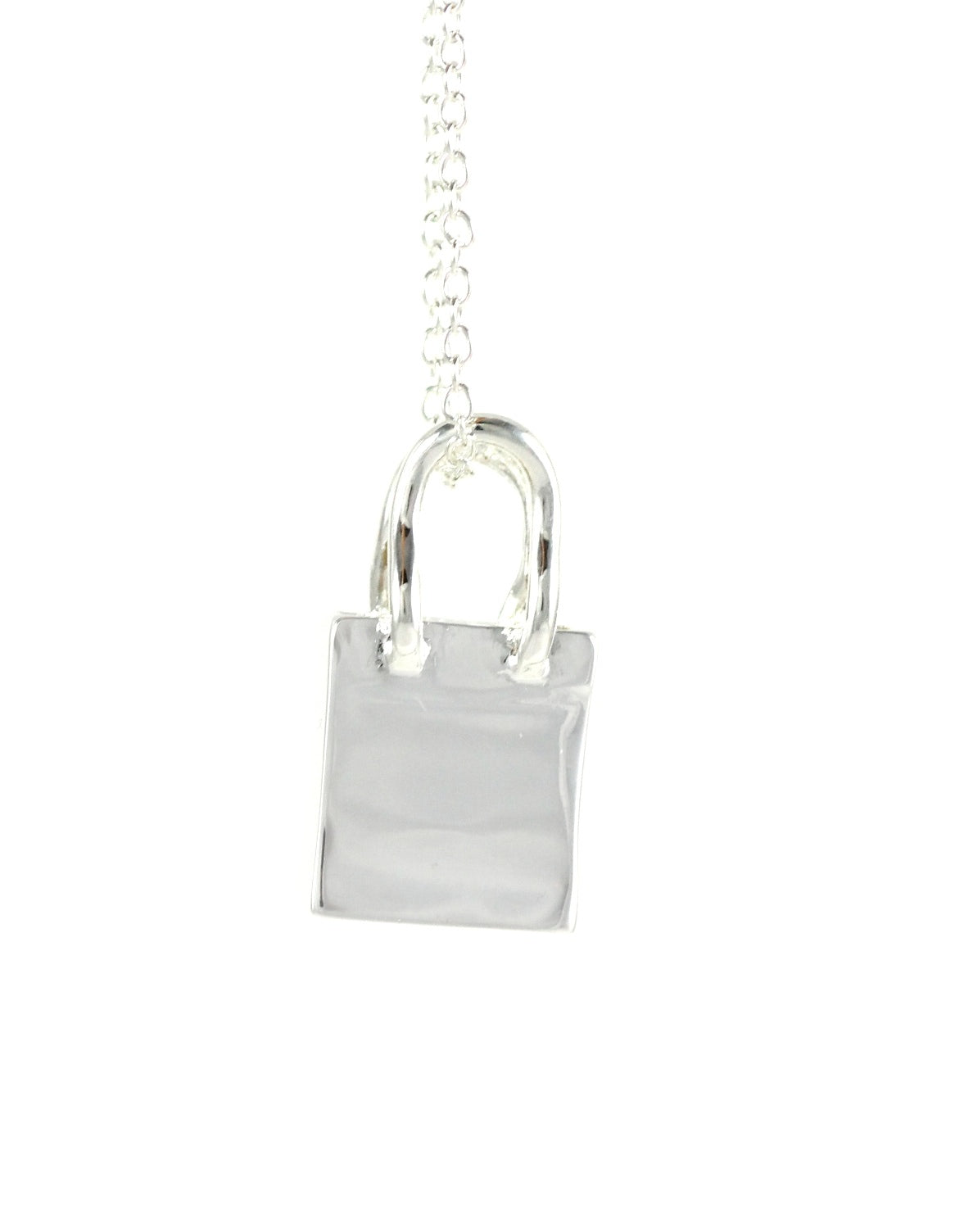 Lau Fashion Silber Damen Hand Tasche Halskette mit Anhänger Geschenk Set Ø 27mm