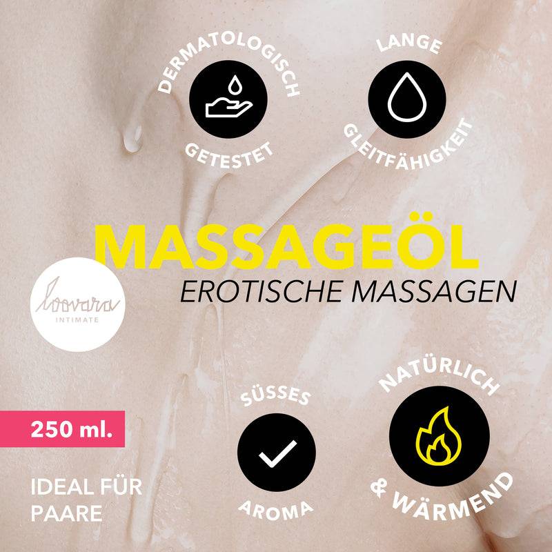 Loovara WARM UP?! WÄRMENDES MASSAGEÖL (250ml / 1000ml) Sonderangebot der Fabrik