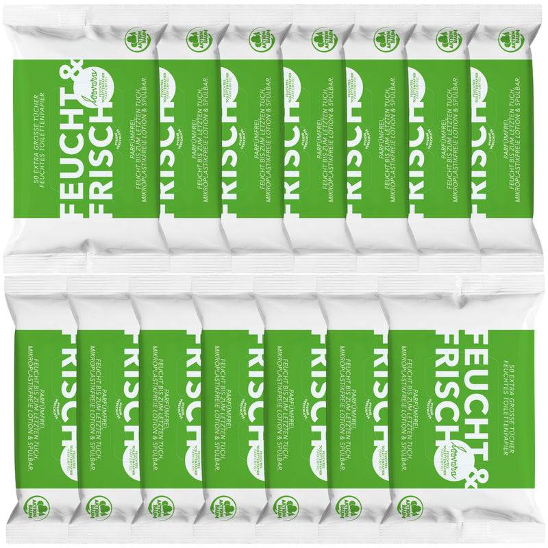 Loovara BIG BOX - FEUCHTES TOILETTENPAPIER - BUBBLE GUM / PEACH / PARFÜMFREI Nur noch ein Tag übrig