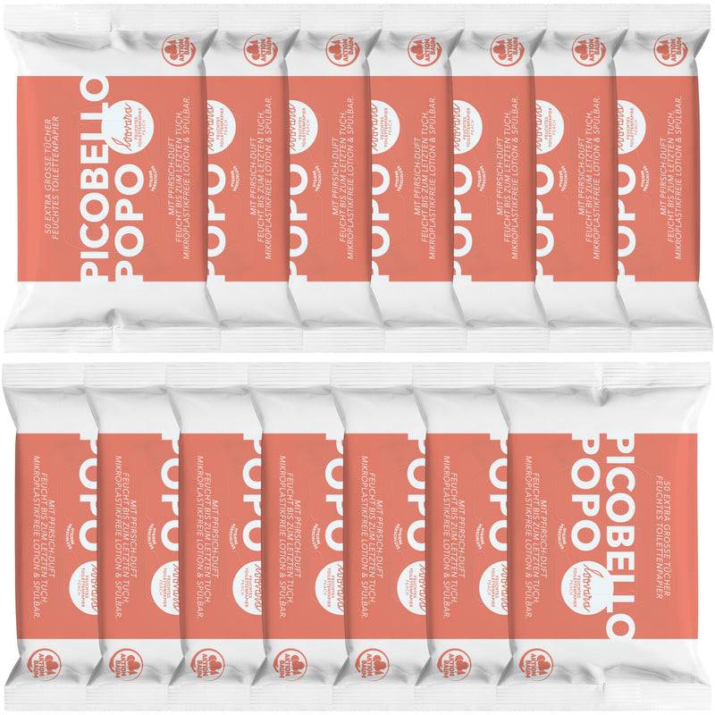 Loovara BIG BOX - FEUCHTES TOILETTENPAPIER - BUBBLE GUM / PEACH / PARFÜMFREI Nur noch ein Tag übrig
