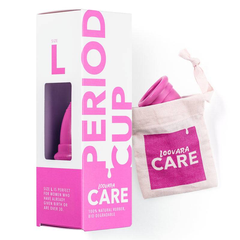 Loovara Menstruationstasse Naturkautschuk Kostenloser Versand international