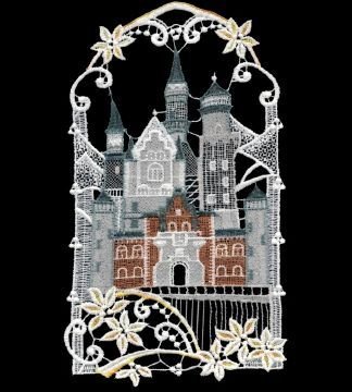 Plauener Spitze Fensterbild Schloss Neuschwanstein Online Outlet