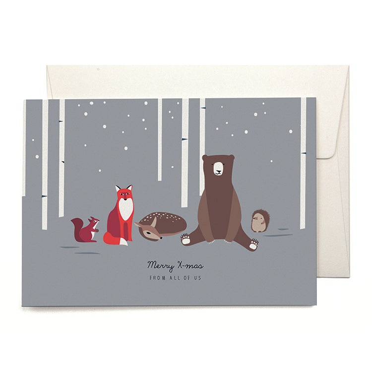 Pleased To Meet Forest Animals Grusskarte