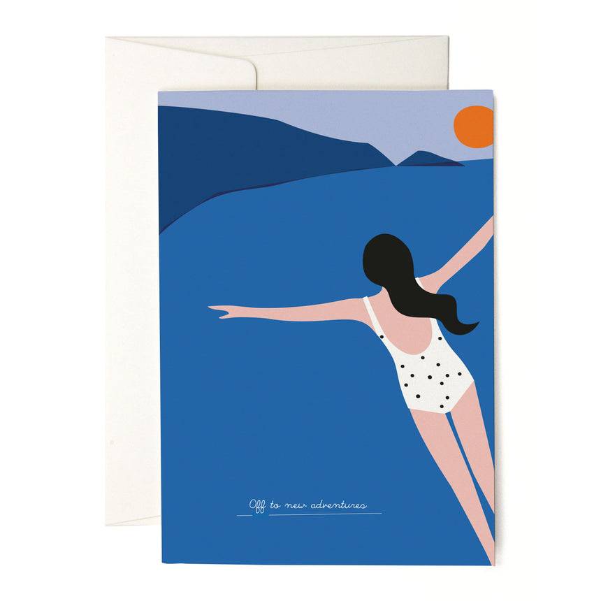 Pleased To Meet Cliff Diving Grusskarte Super Sparpreis