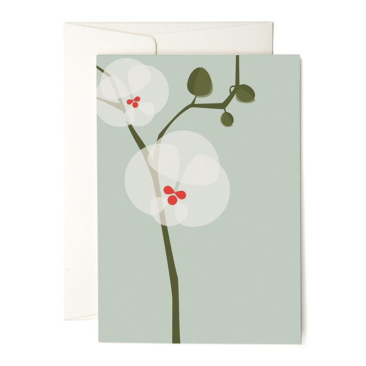 Pleased To Meet Orchid Grusskarte