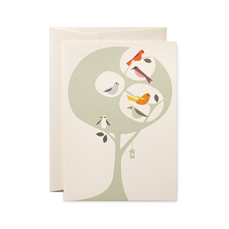 Pleased To Meet Tree of Birds Grusskarte Zeitbegrenzte Promotion