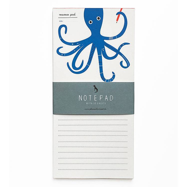 Pleased To Meet Octopus Notizblock