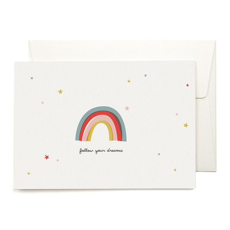 Pleased To Meet Rainbow Grusskarte