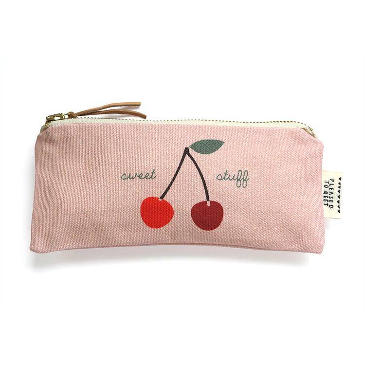 Pleased To Meet Cherry Pouch, Slim