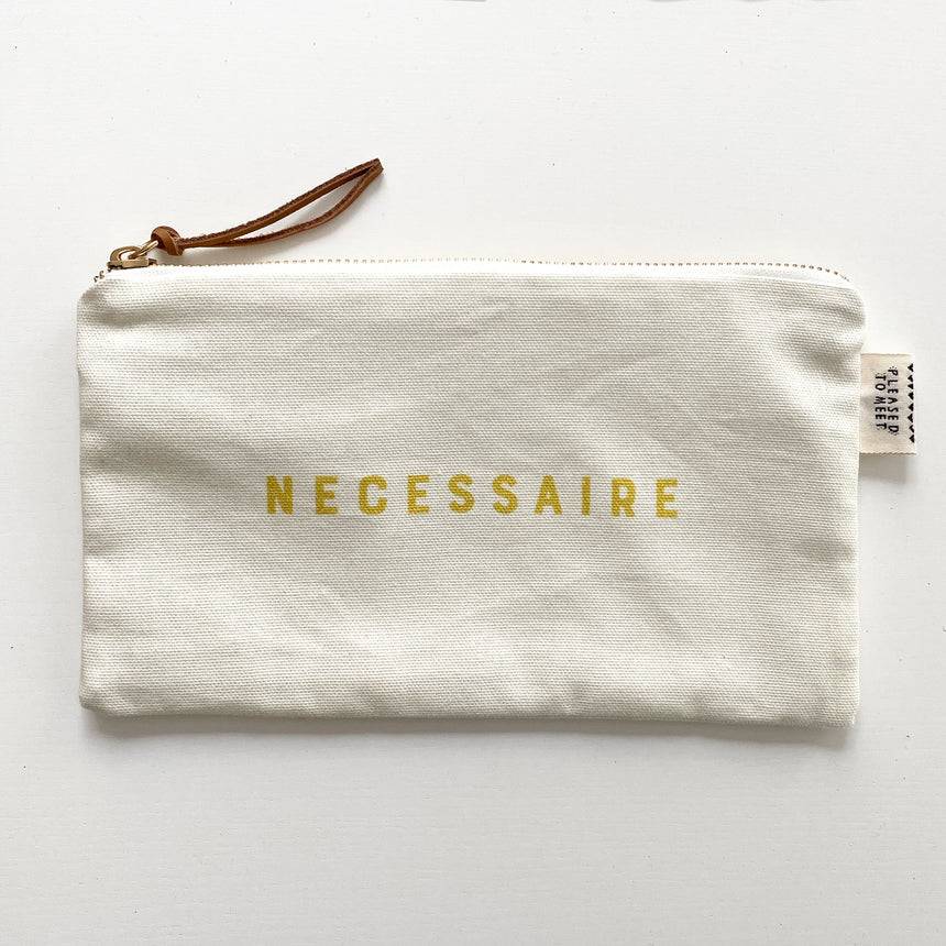 Pleased To Meet COLOURS Necessaire Large Purse, beige
