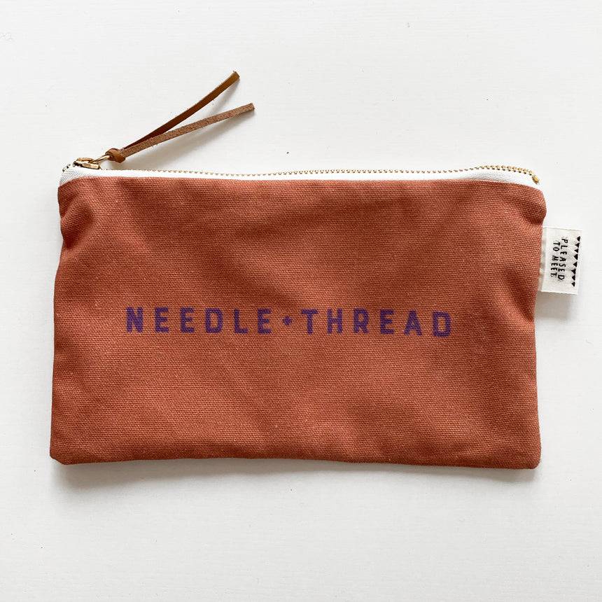 Pleased To Meet COLOURS Needle + Thread Large Purse