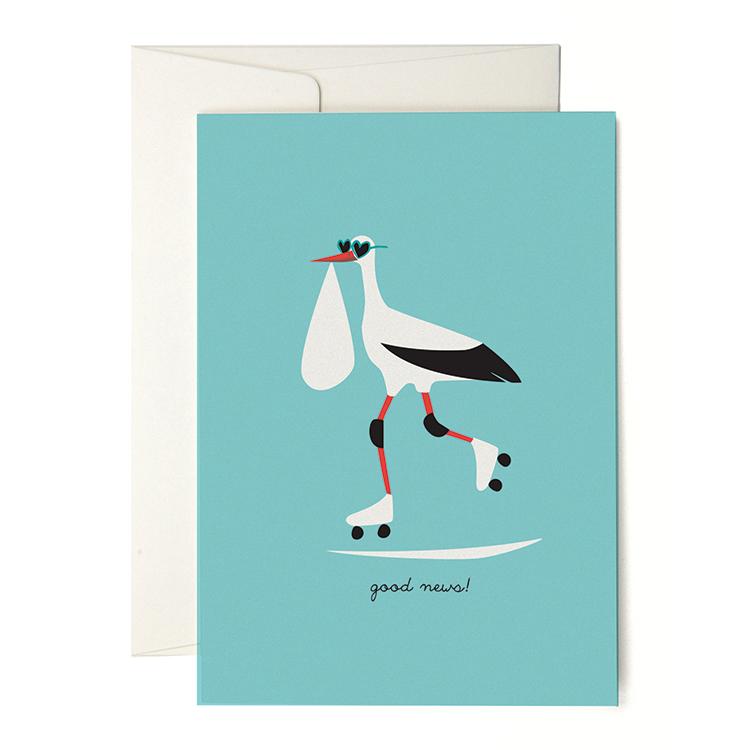 Pleased To Meet Stork Grusskarte Valentinstagsangebot
