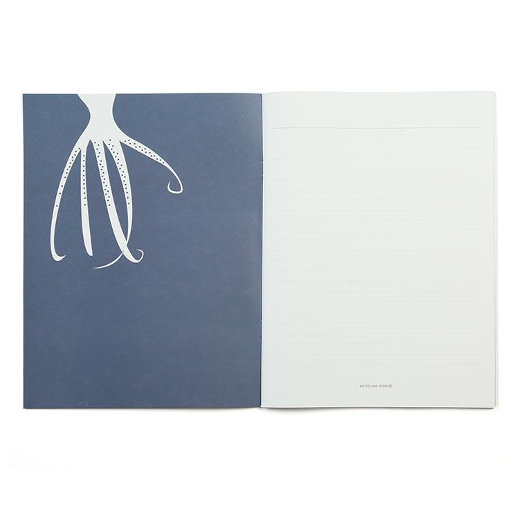Pleased To Meet Diver, Whale and Octopus Notizheft 21x28cm, liniert Bis zu 55% Rabatt