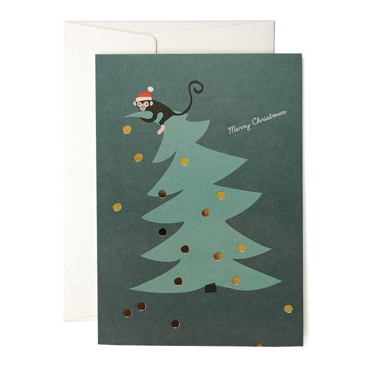 Pleased To Meet Monkey on Tree Grusskarte Flash Sale