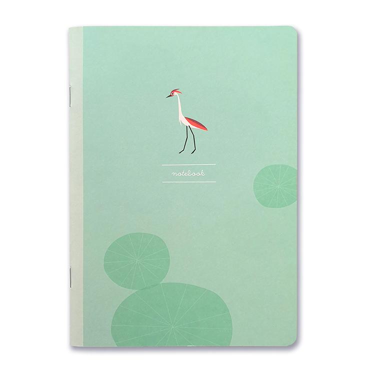 Pleased To Meet Heron Notizheft A5, blanko