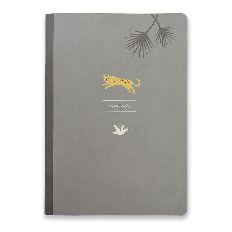 Pleased To Meet Leopard Notizheft A5, blanko