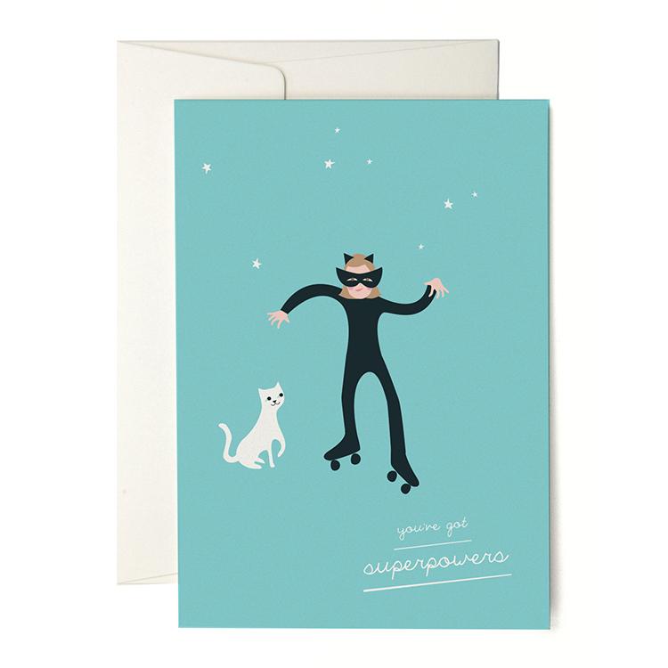 Pleased To Meet Catgirl Grusskarte Weihnachtsangebot