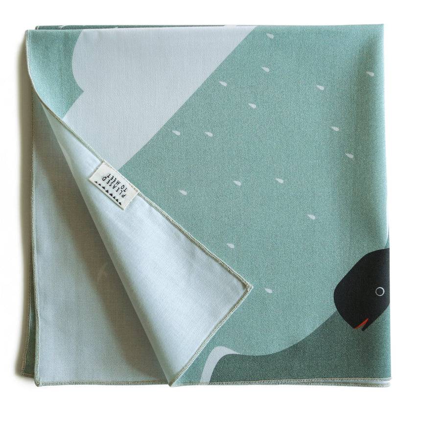 Pleased To Meet Life at Sea Tuch, olive Fabrikladen