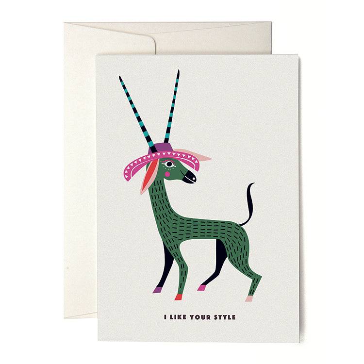 Pleased To Meet VIVA Antilope Grusskarte Nur für heute