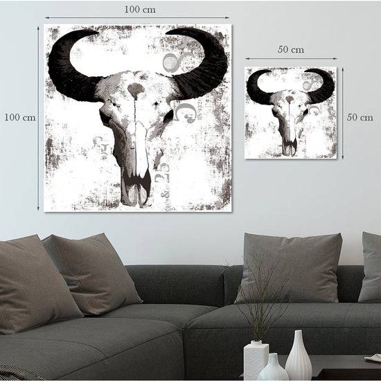 Queen Kerosin Acrylglasbild - Bulls Skull Black Super Rabatt